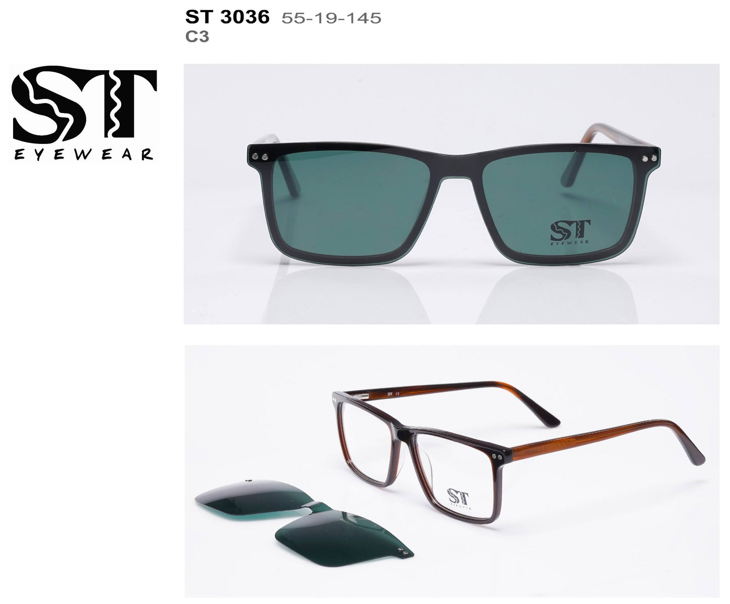 ST Eyewear ST 3036 - Clip-on Glasses