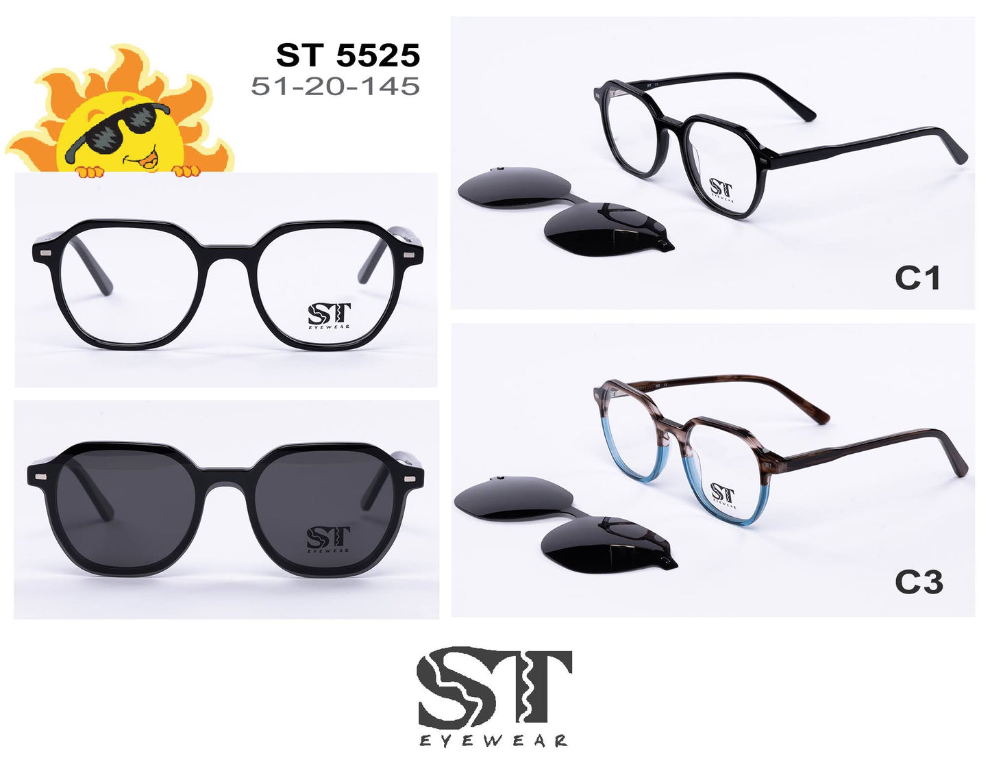 ST Eyewear ST 5525 - Очила со клип