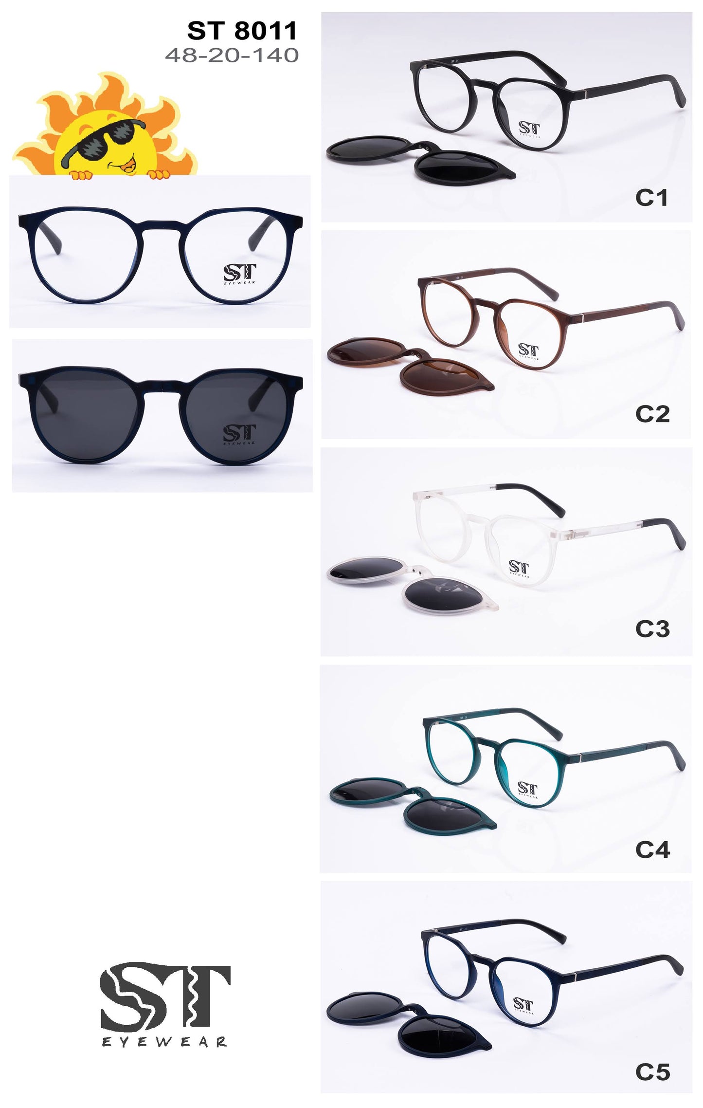 ST Eyewear ST 8011 - Очила со клип