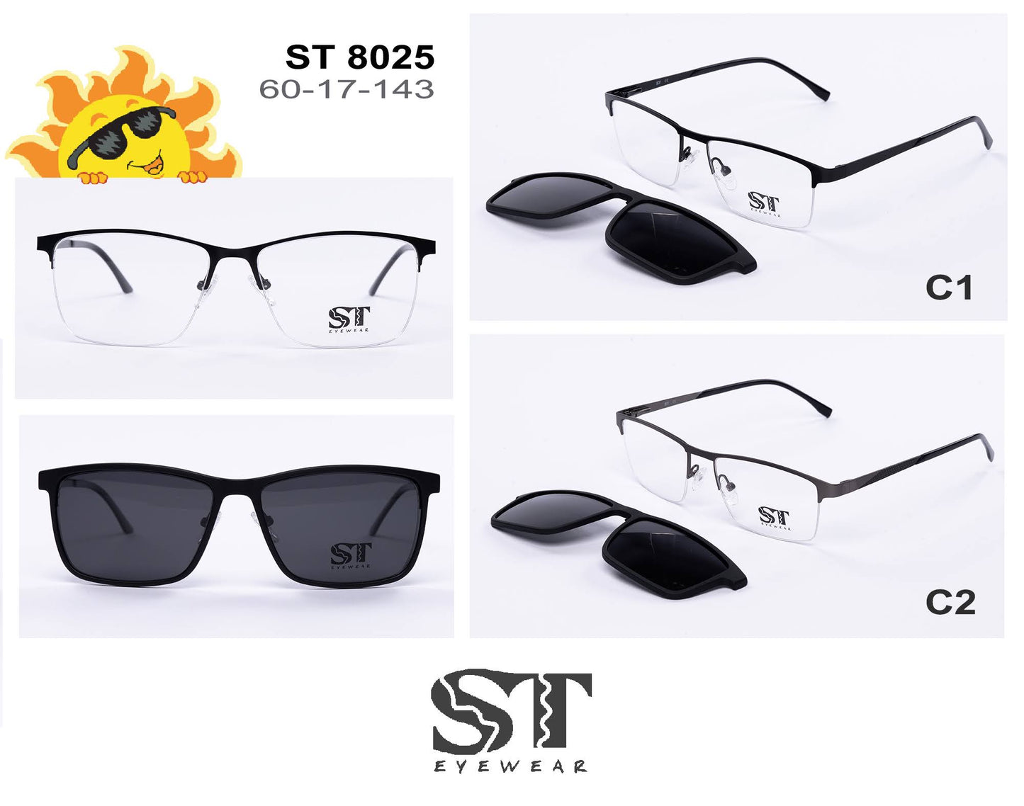 ST Eyewear ST 8025 - Очила со клип