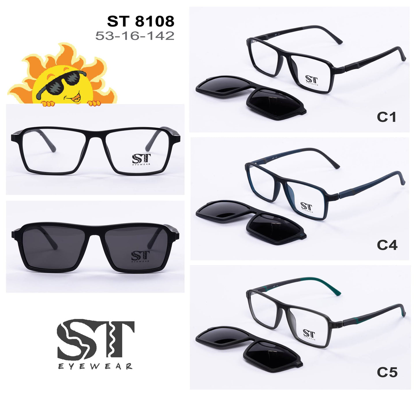 ST Eyewear ST 8108 - Очила со клип